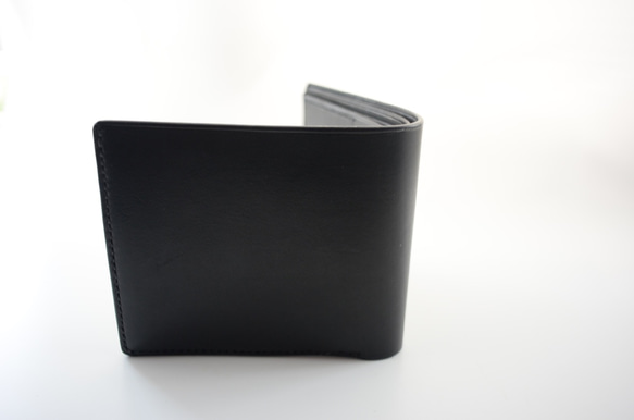 送料無料　イタリアンレザー　エルバマット　二つ折り財布　真鍮ホック 6枚目の画像