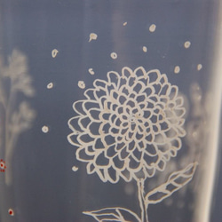 ガラスの耐熱カップ300ml（花ざかり） 1枚目の画像