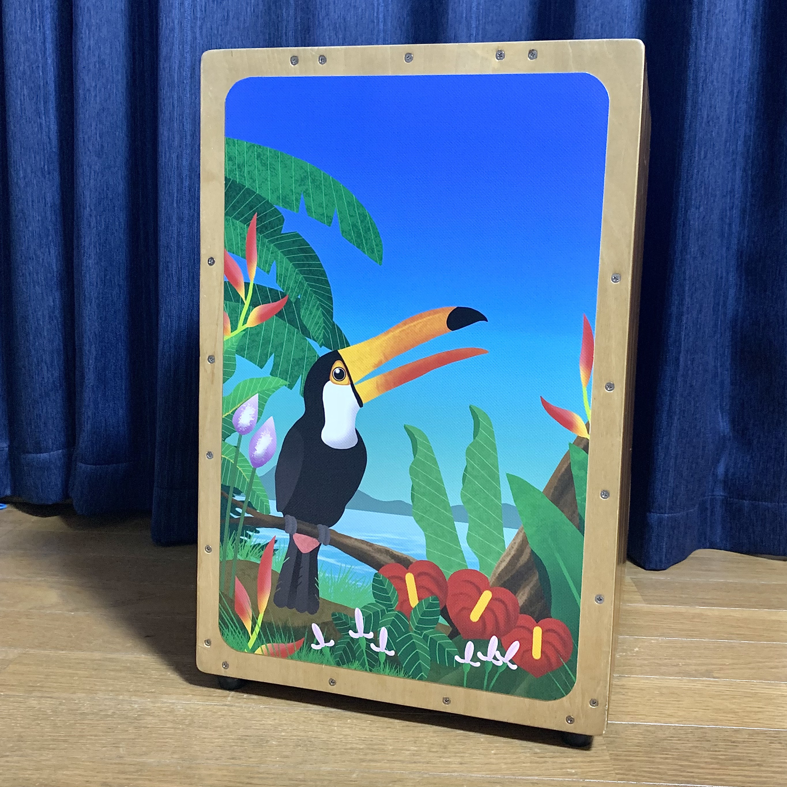 SEACHANGE CRAFT カホン ステッカー付き パーカッション・打楽器
