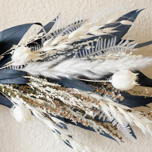 横スワッグ blue ＆ white スワッグ atelier kertoa 通販 11893924