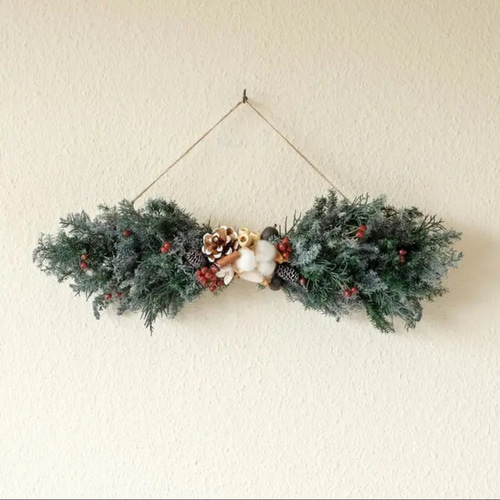 横スワッグ クリスマススワッグ Red スワッグ atelier kertoa 通販