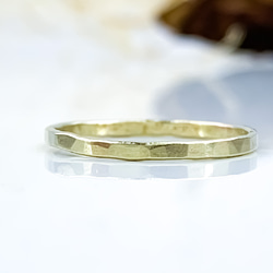 Brass Ring     1.2mm  平打ちカットリング （真鍮） 4枚目の画像