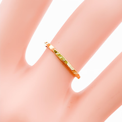 Brass Ring     1.2mm   槌目（つちめ）リング（真鍮） 3枚目の画像