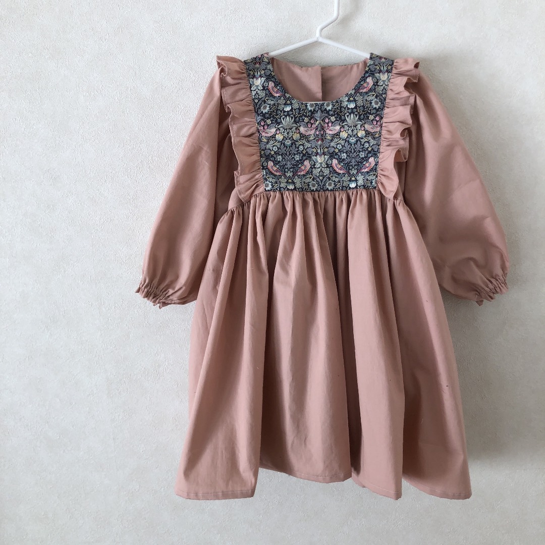 リバティ・ストロベリーシーフ・ワンピース  90/100/110/120/130/140