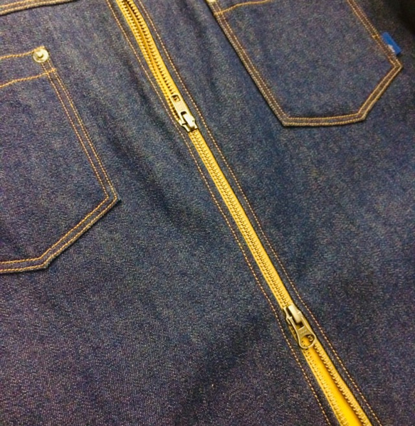 NOCOLLAR DENIM JACKET ※受注製作 4枚目の画像