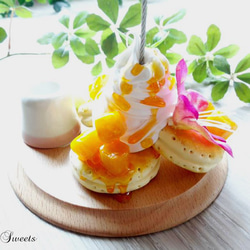 ハワイアンパンケーキのメモ＆ペンスタンド【マンゴー】 3枚目の画像