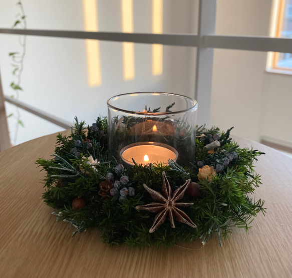 クリスマスキャンドルホルダー（24.4×26×4.5） imgrc0096014303.jpg