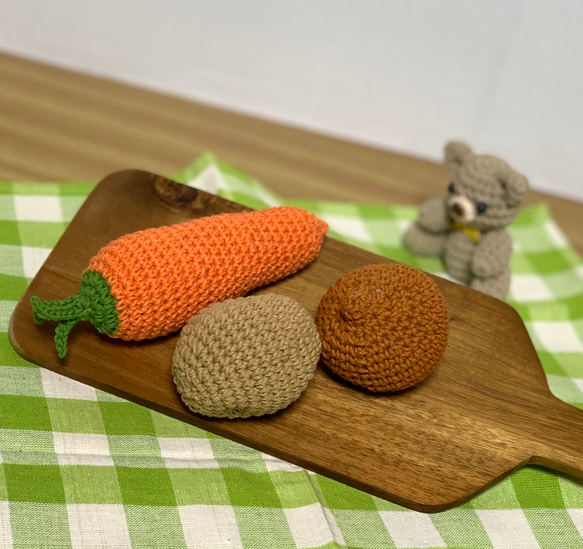 編みぐるみ　カレーセット 2枚目の画像