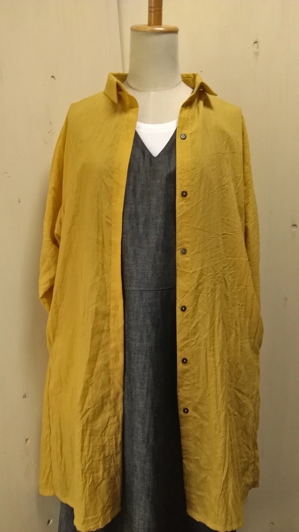 【送料無料】チャコールグレーのロングジャンパースカート 4枚目の画像