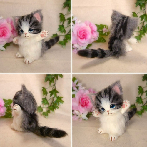 羊毛フェルト猫オーダー　KOMlNKA♡