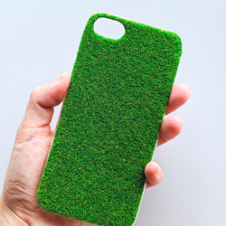 全機種対応　ずっと触っていたい芝生のスマホケース（iPhone/Android） 1枚目の画像