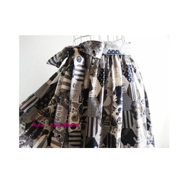 特別価格　別仕立てレーススカート付きギャザースカート　上質綿100％・日本産　<1 4枚目の画像