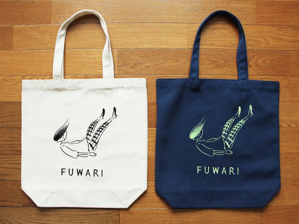 「FUWARI」キャンバストートバック(A4) 1枚目の画像