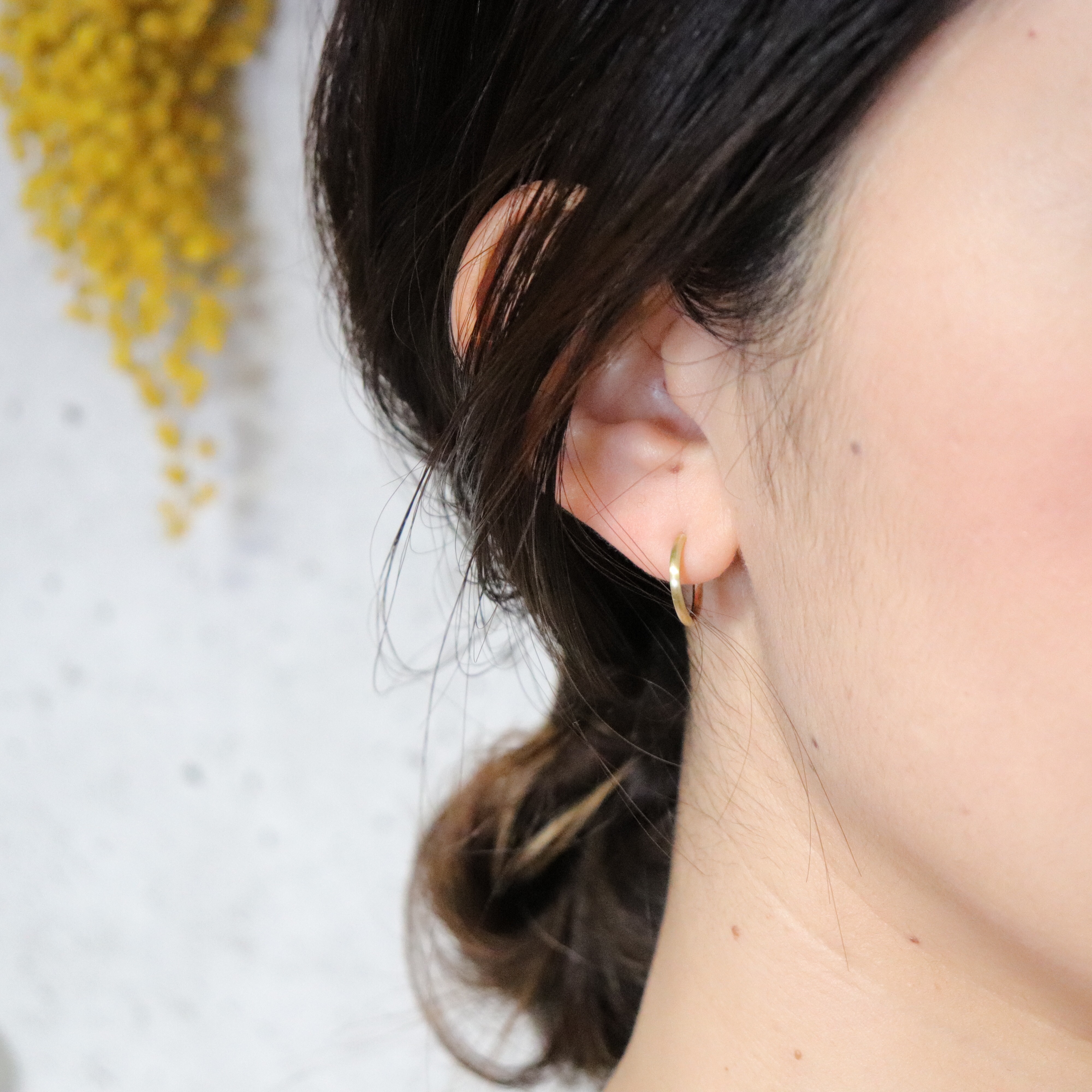freckle.【1.5 S×真鍮×両耳用 】フープピアス/ユニセックスピアス
