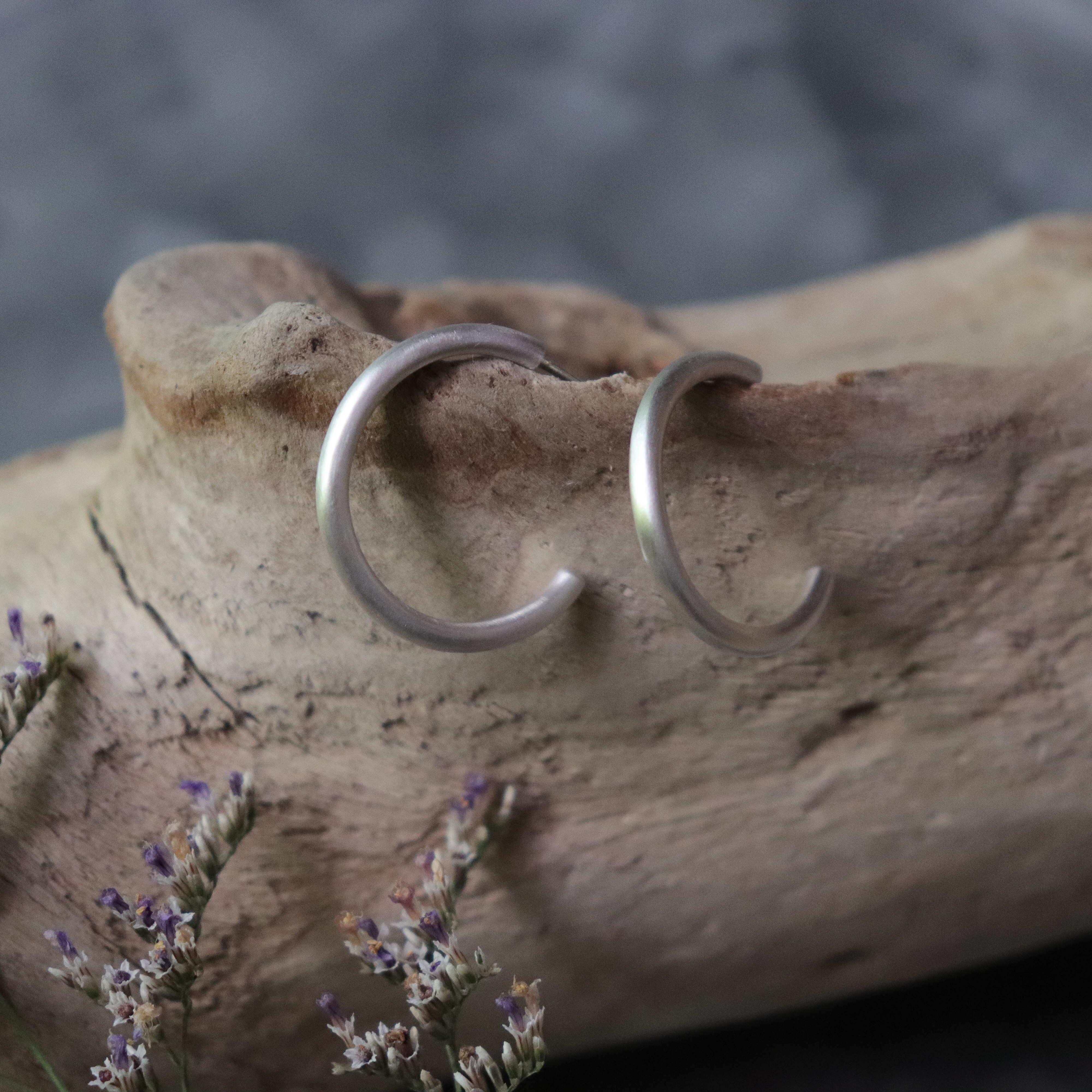 2.0M×silver×両耳用】フープピアス/ユニセックスピアス/メンズ
