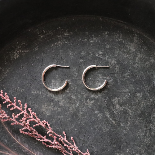 2.0M×silver×両耳用】フープピアス/ユニセックスピアス/メンズピアス