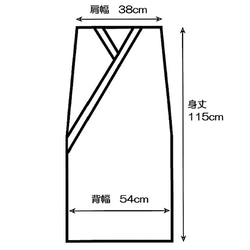 洋服の上に羽織ってアウターとしても着られる袖無しキモノ『彪雅-ひゅうが-』 6枚目の画像