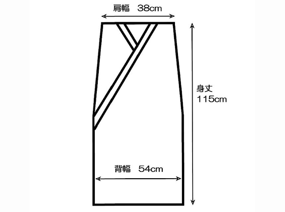 洋服の上に羽織ってアウターとしても着られる袖無しキモノ『彪雅-ひゅうが-』 6枚目の画像