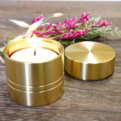 職人直送 真鍮無垢 キャンドルホルダー アロマ スタンド おしゃれ