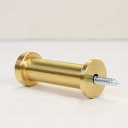 職人直送 真鍮 壁 フック 壁掛けフック ハンガーフック 壁取り付け コート 上着 鞄 おしゃれ ゴールド (平型) 5枚目の画像