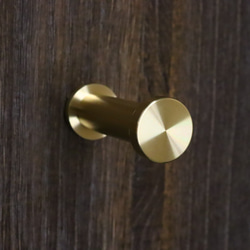 職人直送 真鍮 壁 フック 壁掛けフック ハンガーフック 壁取り付け コート 上着 鞄 おしゃれ ゴールド (平型) 6枚目の画像