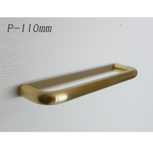 職人直送 真鍮 取っ手 取手 ビスピッチ 110mm (ヘアライン仕様