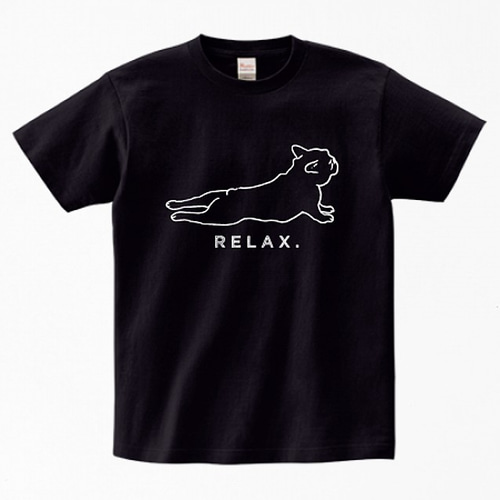 COOLATIQUES フレンチブルドッグ Tシャツ ◎新色追加◎ フレンチブルドッグのシンプルなリラックスTシャツ
