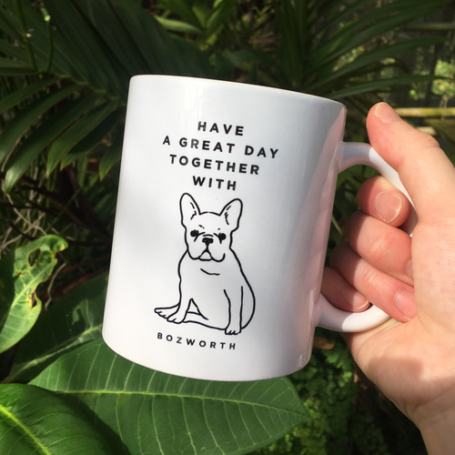 名入れ無料☆フレンチブルドッグのシンプルマグカップ マグカップ