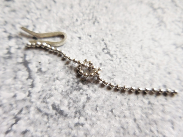 結び目シルバー925ボールチェーンクリップ MUSUBIME Silver Ball Chain Clip 3枚目の画像