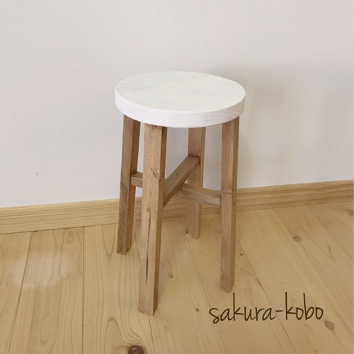 木製ハンドメイドスツール　ほたる 02168 木製スツール その他インテリア雑貨 sakura-kobo 通販 7788061