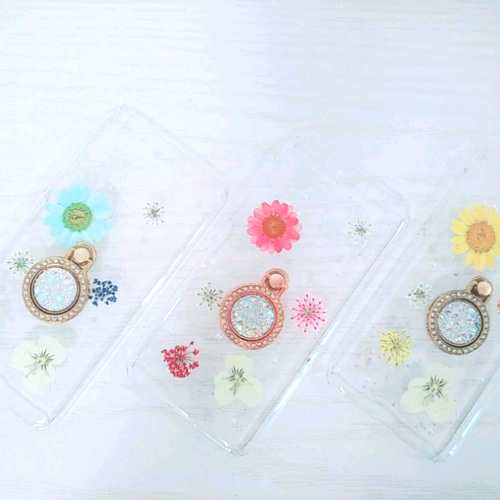全機種対応 押し花スマホケース スマホケース・カバー tama 通販