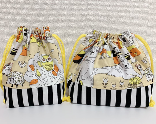 MIHAYA♡　リバティ ハンドメイド コップ袋 お弁当袋 ナップサック akkuaku様専用 ハンドメイド リバティ コップ袋 お弁当袋 保育園