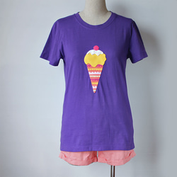 マンゴーアイスクリームミニ長袖Tシャツ 1枚目の画像