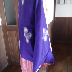 着物リメイク　紫色のマーガレット 3枚目の画像