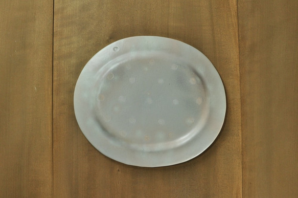 楕円リム9寸皿/白 3枚目の画像