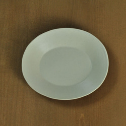 楕円5寸皿／白 2枚目の画像