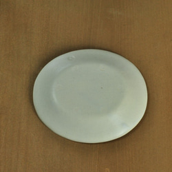 楕円5寸皿／白 4枚目の画像