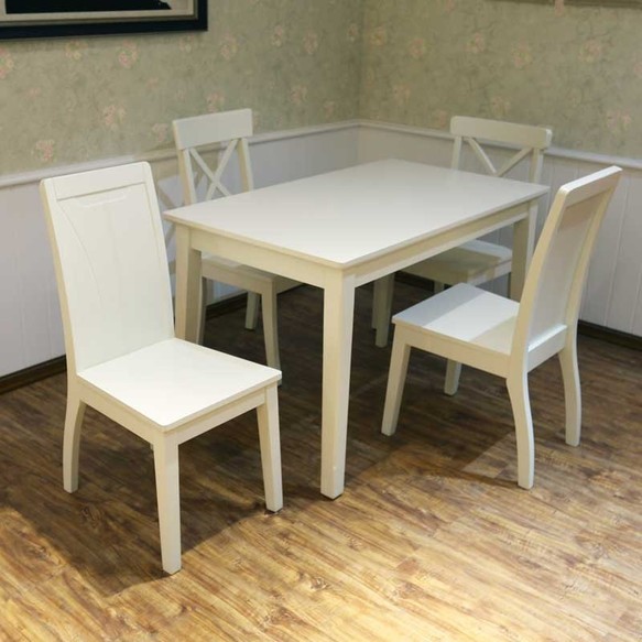 オーダーメイド 職人手作り ダイニングテーブル 食卓 机 テーブル 白家具 無垢材 ホワイト おうち時間 木工 LR