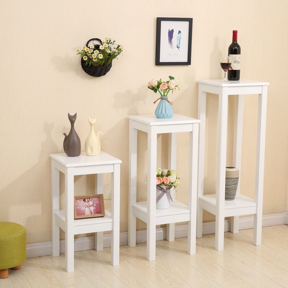 オーダーメイド 職人手作り プランターシェルフ リビング おうち時間 白家具 ホワイト 無垢材 天然木 木目 木工 LR