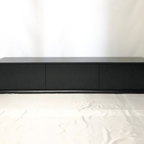 オーダーメイド ローボード テレビ台 北欧モダン モノトーン 黒家具