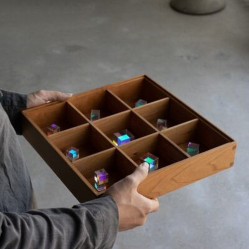 受注生産 職人手作り 収納ケース 卓上収納 オフィス 小物入れ 無垢材