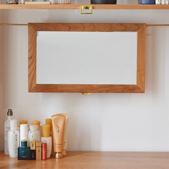 オーダーメイド 職人手作り ドレッサー 鏡台 化粧台 テーブル 机 収納 天然木 木製 無垢材 おうち時間 家具 LR 