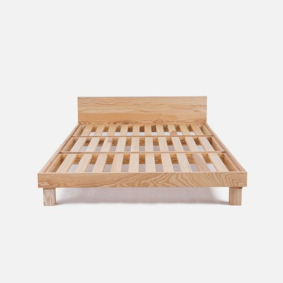 オーダーメイド 職人手作り ベッド すのこベッド 木製フレーム おうち時間 インテリア 寝具 家具 木製 無垢材 LR 1枚目の画像