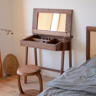 オーダーメイド 職人手作り ドレッサー 化粧台 化粧台 デスク 机 おうち時間 テレワーク 天然木 無垢材 家具 LR