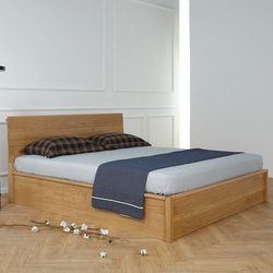 オーダーメイド 職人手作り シンプル ベッド すのこベッド 家具 天然木 無垢材 収納 木目 木工 おうち時間 LR 2枚目の画像