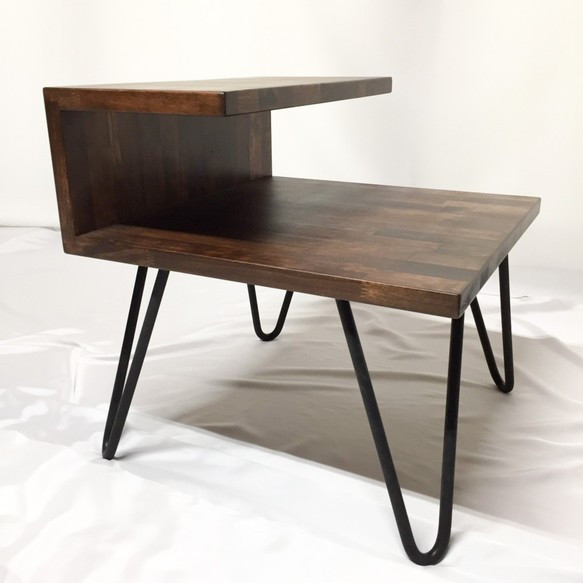 オーダーメイド 職人手作り アイアンウッド サイドテーブル ミニ  