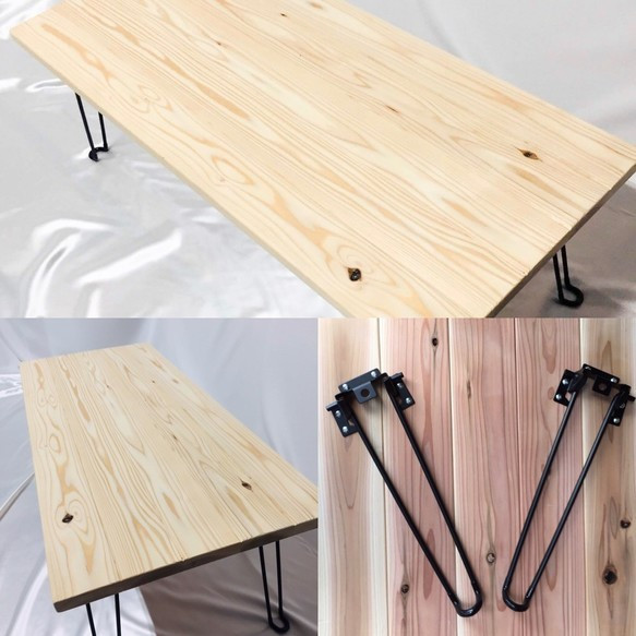 オーダーメイド 職人手作り ローテーブル 折りたたみテーブル 北欧モダン カフェ風 無垢材 木目 収納 サイズオーダー可 2枚目の画像