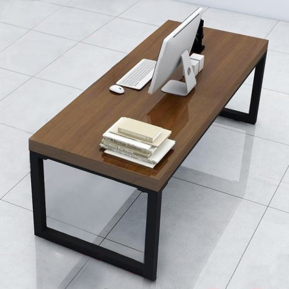 オーダーメイド 職人手作り デスク パソコンデスク テーブル アイアンウッド 天然木 木目 無垢材 テレワーク LR