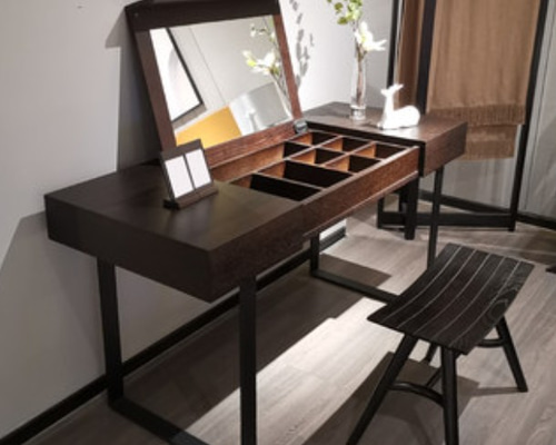 天然木×アイアンヴィンテージ加工 両面ドレッサー 美容室 職人手作り 0_76e69d85b2033131d28fa7e9d6de