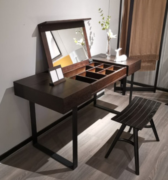 オーダーメイド 職人手作り デスク ドレッサー 化粧台 アイアン